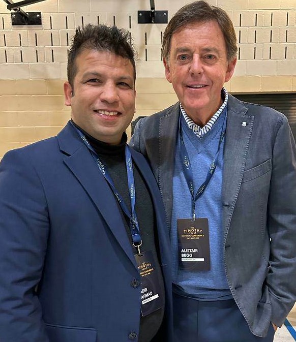 Adib with Alistair Begg at a pastor's conference.
